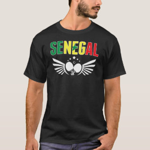 Senegal Table Tennis unterstützt senegalesische Pi T-Shirt