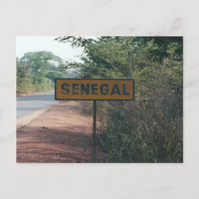 Senegal, Tafel, Zeichen Postkarte (Vorderseite)