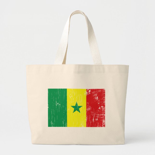 Senegal-Taschen-Tasche Jumbo Stoffbeutel (Vorne)
