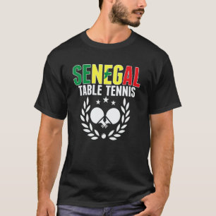 Senegal Tischtennis  Senegalesische Ping Pong Unte T-Shirt