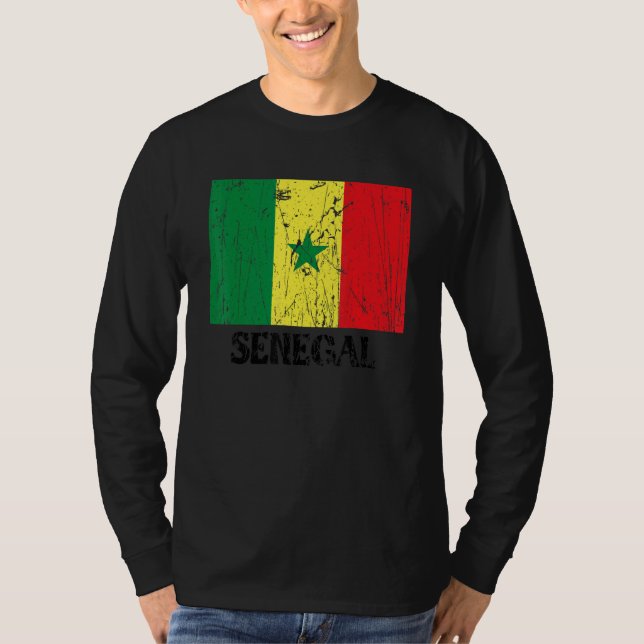 Senegalese Senegal Flag Pride Senegalese Flag T-Shirt (Vorderseite)