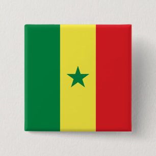 senegalesische Flagge Button