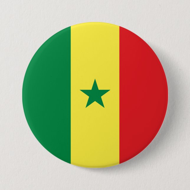 senegalesische Flagge Button (Vorderseite)