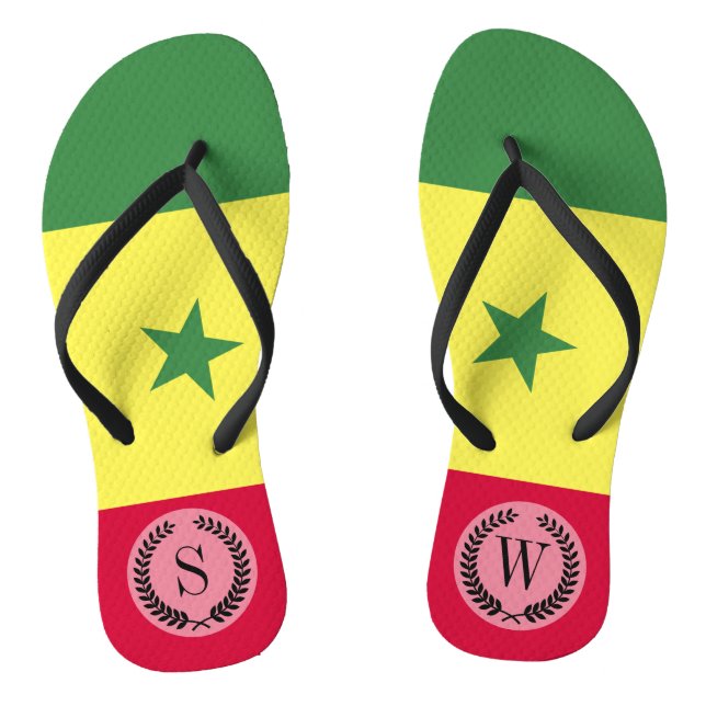 senegalesische Flagge Flip Flops (Fußbett)