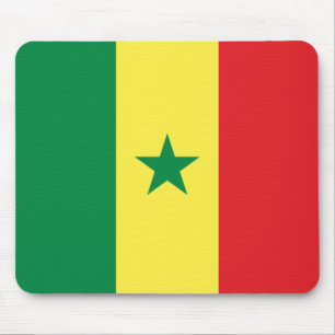 senegalesische Flagge (Senegal) Mousepad