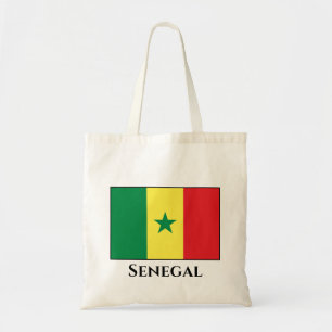 senegalesische Flagge Tragetasche
