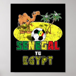 Senegalesische Nationalfußballmannschaft nach Ägyp Poster