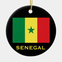 Senegalkreisweihnachtsverzierung Keramikornament