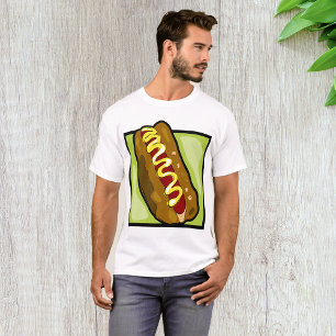 Senf auf einem Hotdog T-Shirt