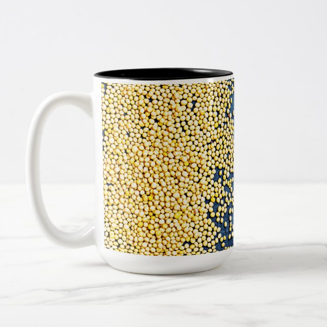Senf-Cross-Tasse Zweifarbige Tasse (Links)