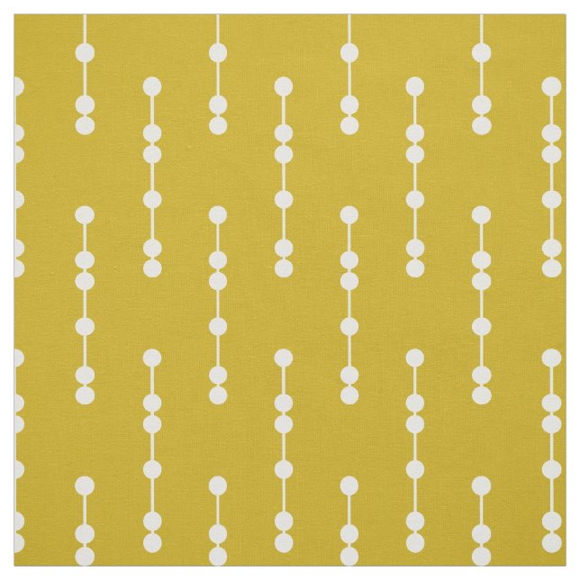 Senf-gelbes geometrisches Punkt-Muster Stoff (Muster)