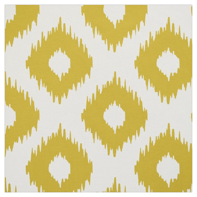 Senf gelbes Ikat Muster Stoff (Muster)