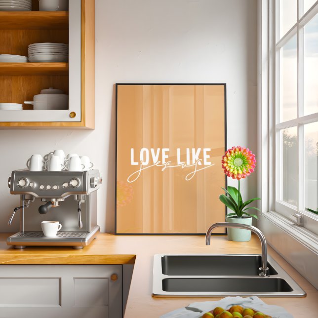 Senf Liebe wie Jesus Christlich Poster (Von Creator hochgeladen)