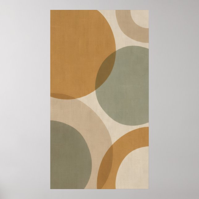 Senf-Salbei-Kreis Abstract Poster (Vorne)