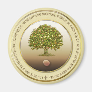 Senf Seed Geschenk Taufe Glaube Küche Zubehör Magnet