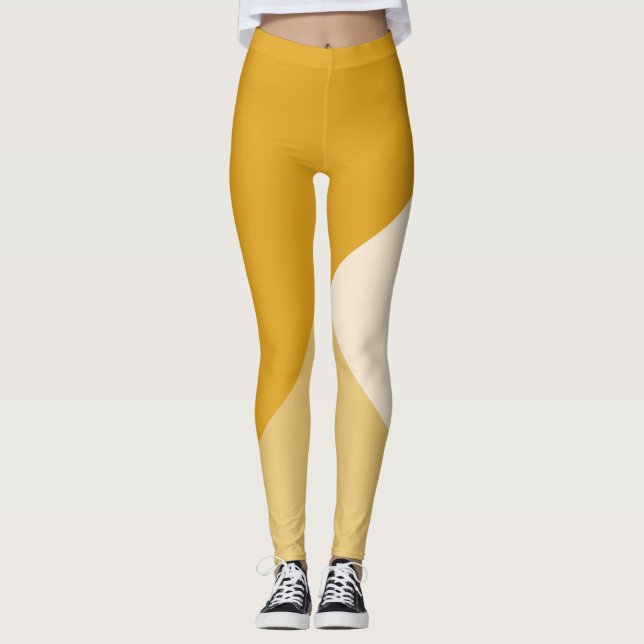 Senf-Töne Leggings (Vorderseite)