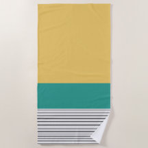 Senf und aquamarine Muster