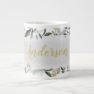 Senf- und Oliventresterfolien personalisiert Jumbo-Tasse