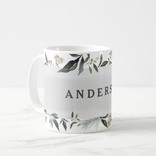 Senf- und Oliventresterfolien personalisiert Kaffeetasse