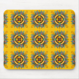 Senf-Victorian-Fliesendesign Mousepad
