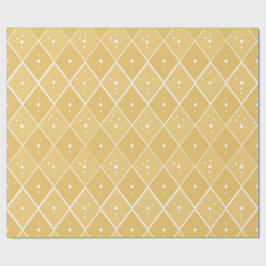 Senfgelb Diamant Modern Skandinavisch Geschenkpapier