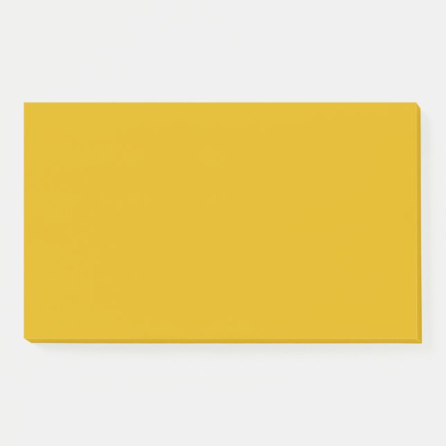 Senfgelb einfarbig post-it klebezettel (Vorderseite)