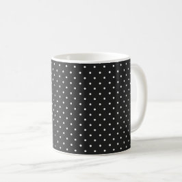 Senfgelb weiße Punkte Muster  Kaffee M Kaffeetasse