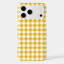 Senfgelbes Karo-Retro-Farben-iPhone-Case