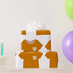 Senfgelbes Minimalist-Top Geschenkpapier