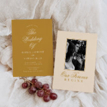Senfgold Editorial-Foto Hochzeitseinladung