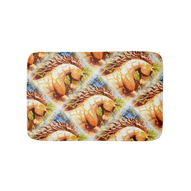 Senfhengst Badematte (Vorderseite)