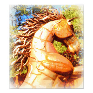 Senfhengst Fotodruck