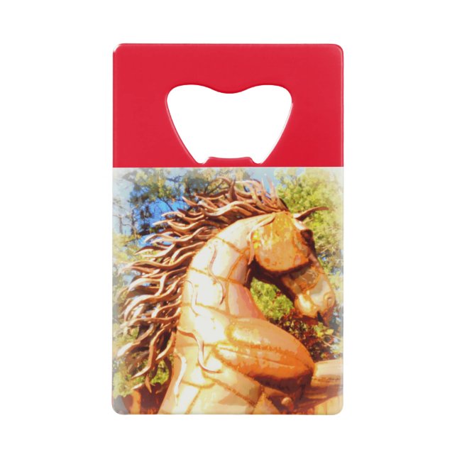 Senfhengst Kreditkarten Flaschenöffner (Vorderseite)