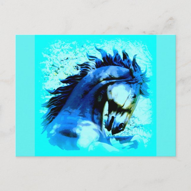 Senfhengst Postkarte (Vorderseite)