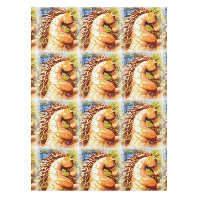 Senfhengste Tischdecke (Vorderseite)