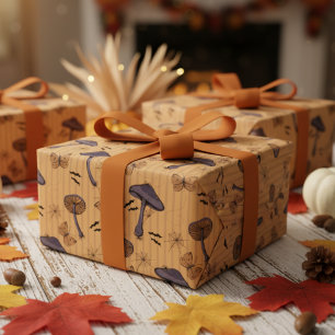 Senfmehl und Schmetterling Geschenkpapier