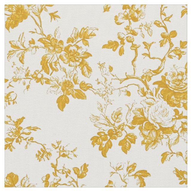 Senfrose Toile Stoff (Nahaufnahme)