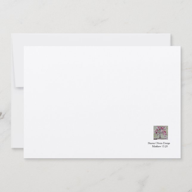 Senfsaatkarte Einladung (Rückseite)