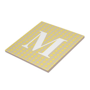 Senfspice Stimmungselemente mit Monogramm Fliese