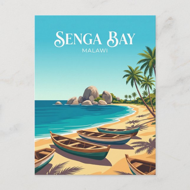 Senga Bay Malawi Postkarte (Vorderseite)