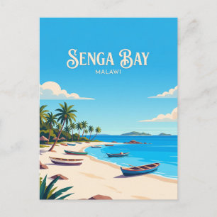 Senga Bay Strand Malawi Postkarte