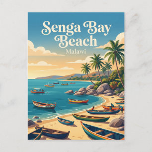 Senga Bay Strand Malawi Postkarte