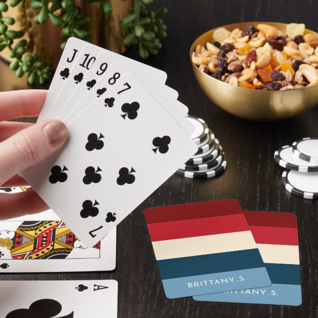 Sengende Gezeiten & Brennender Horizont Benutzerde Spielkarten (In Situ)