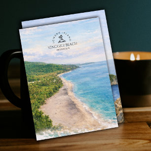 Senggigi-Strand, Lombok-Insel, Indonesien Reise Postkarte