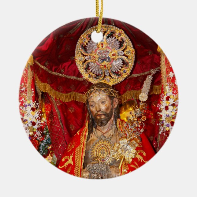 "Senhor Santo Cristo dos Milagres" Keramikornament (Vorne)
