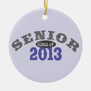 Senior 2013 lila keramikornament
