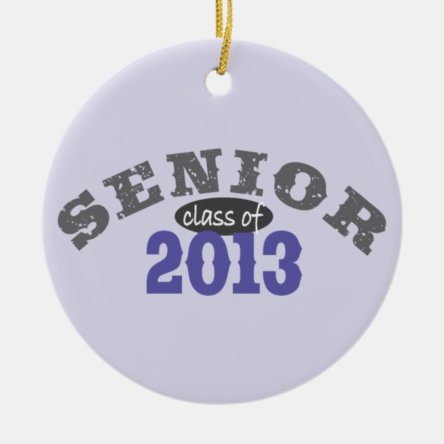 Senior 2013 lila keramikornament (Vorne)