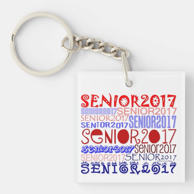 Senior 2017 Schlüsselanhänger Doppelseitig/persona (Vorderseite)