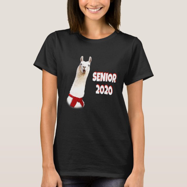 SENIOR 2020  Lama Senior T-Shirt (Vorderseite)