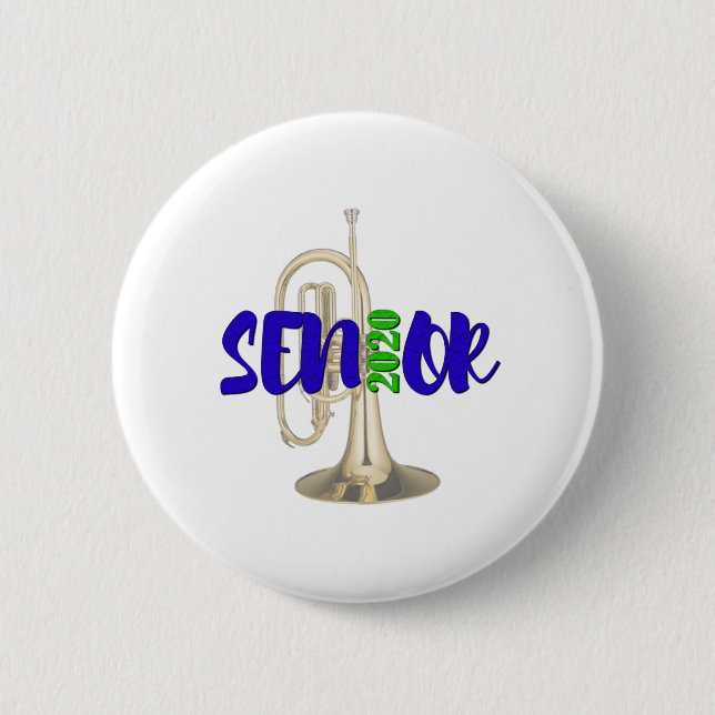 Senior 2020 - Mellophone Button (Vorderseite)